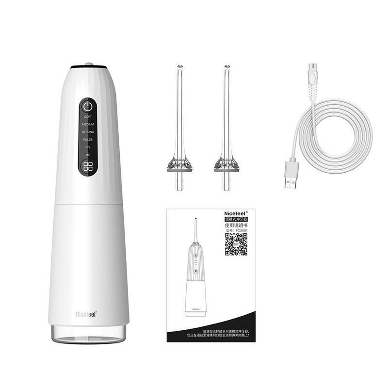 सामान्य / नरम / नाड़ी / तत्काल स्प्रे मोड के साथ 1400mAh Nicefeel Flycat मौखिक सिंचाई