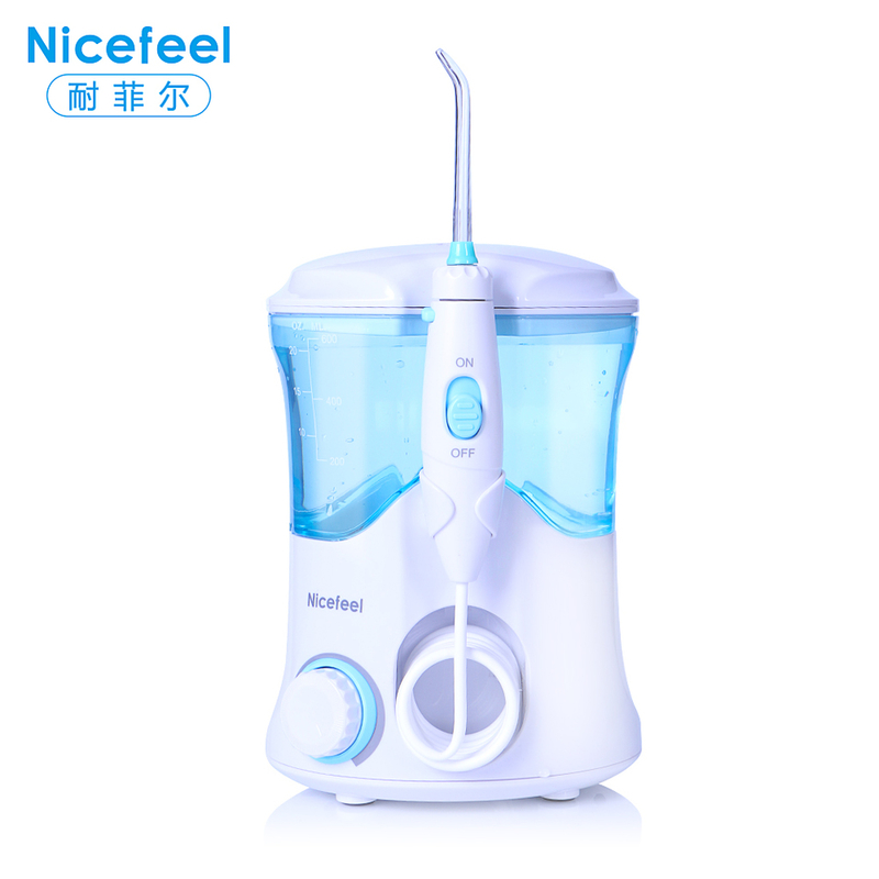 ABS Cordless Nicefeel वाटर फ्लॉसर 1400mAh 300ml 4 घंटे चार्जिंग का समय