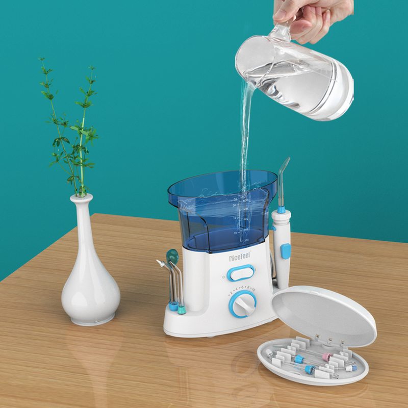 दांतों की सफाई के लिए पोर्टेबल Nicefeel Cordless Water Flosser Oral Irrigator