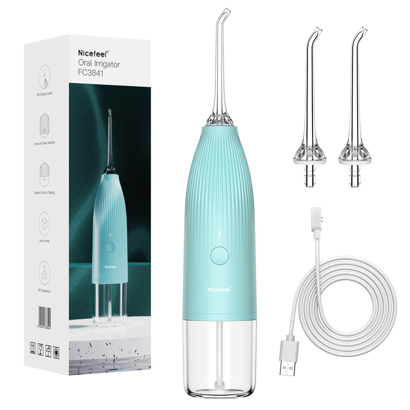 Nicefeel Cordless Water Flosser 0.5kg 1400mAh बैटरी 300ml पानी का टैंक