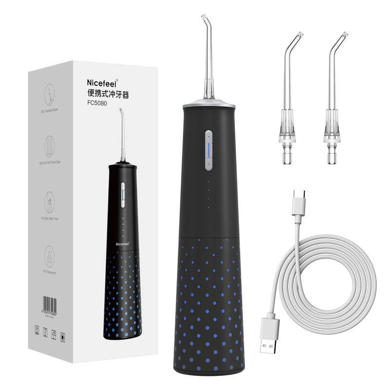 55-125PSI पानी के दबाव के साथ Nicefeel Cordless मौखिक सिंचाई पानी Flosser और